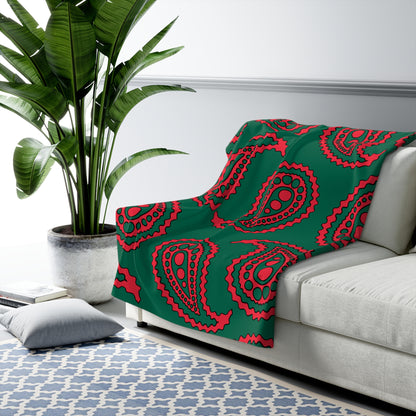 Bangladesh Retro Paisley Blanket Throw