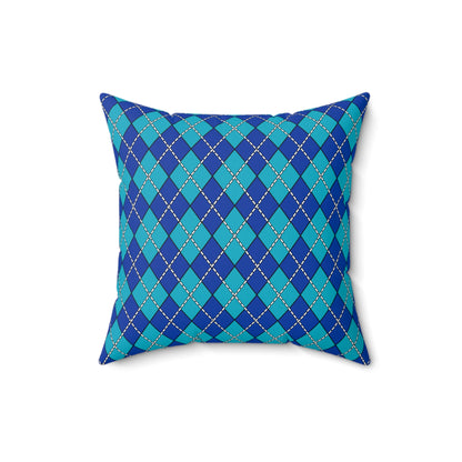Pacific Islands Retro Argyle Cushion Pillow