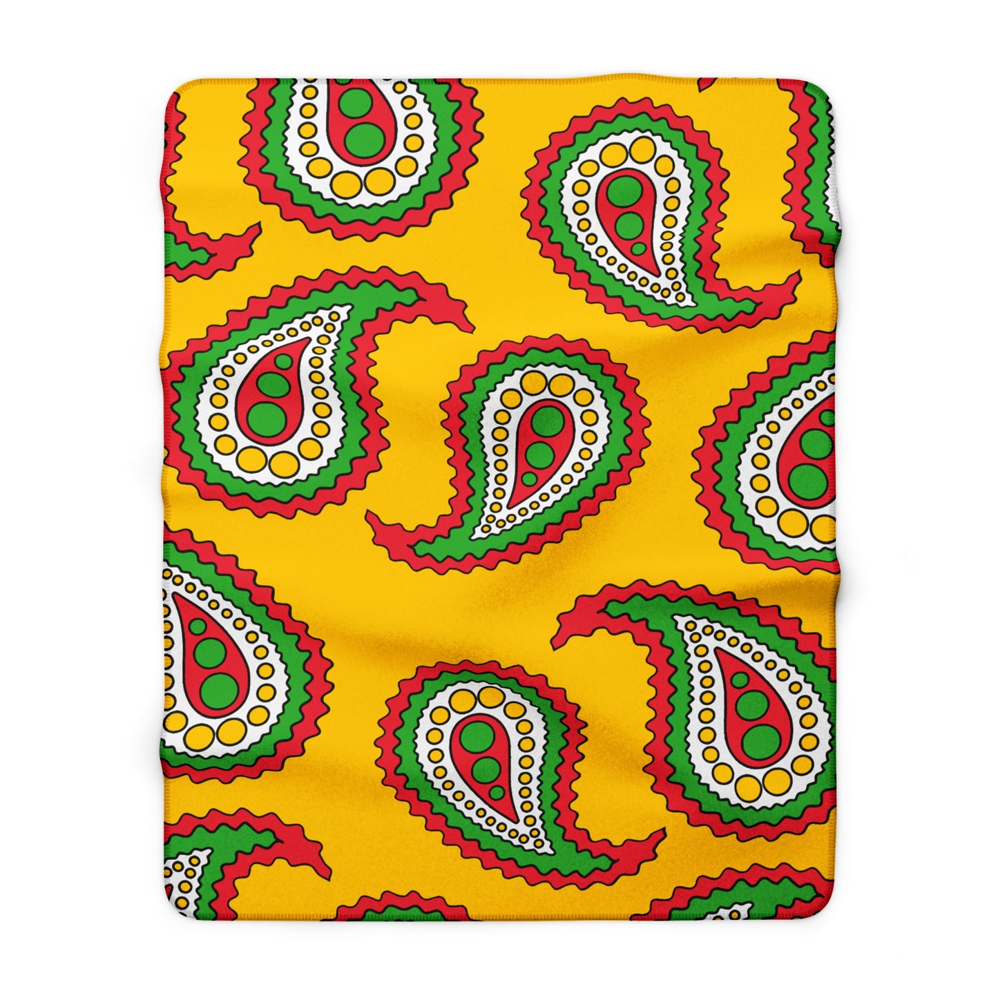 Myanmar Retro Paisley Blanket Throw