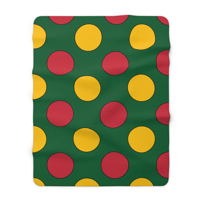 Mauritania Retro Polka Dots Blanket Throw