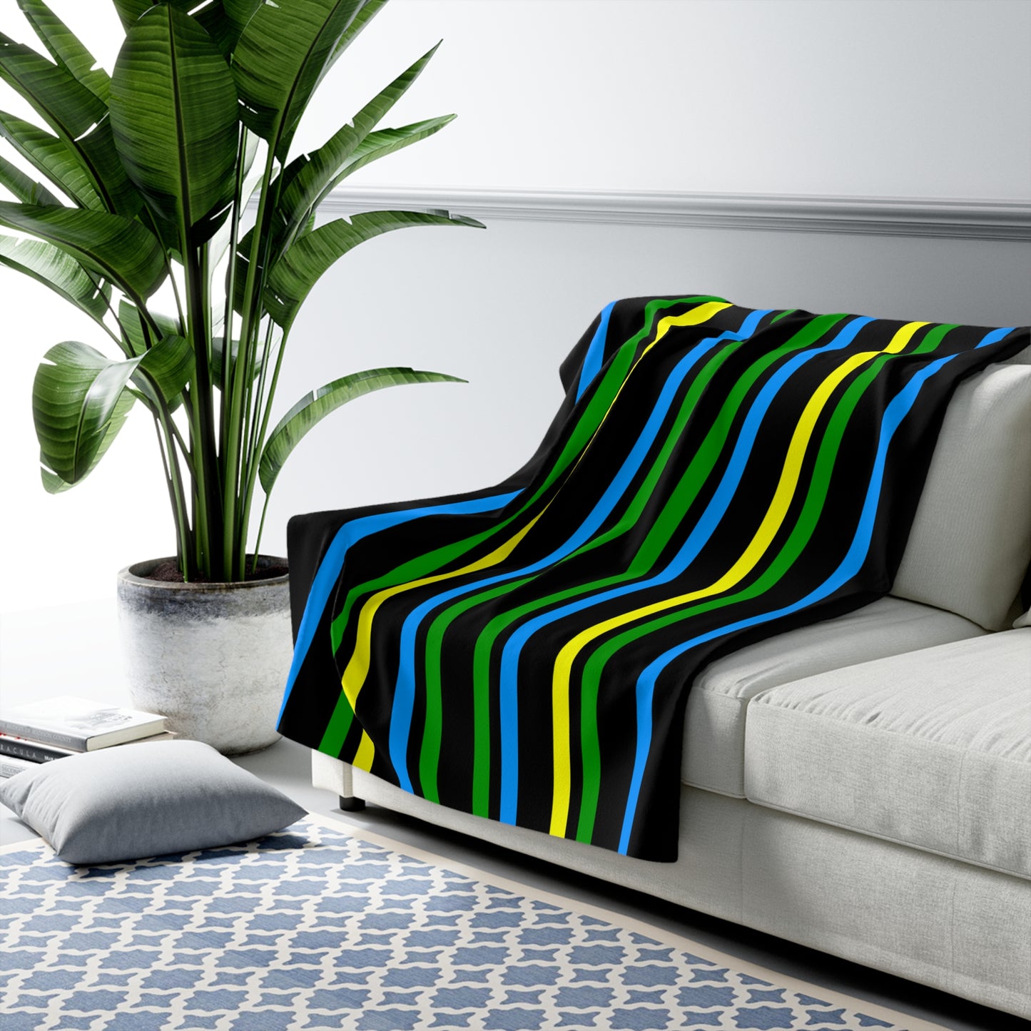 Tanzania Retro Stripes Blanket Throw