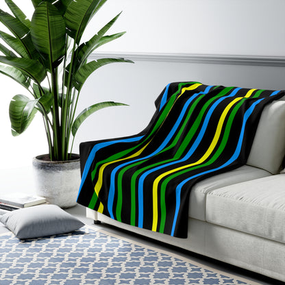 Tanzania Retro Stripes Blanket Throw