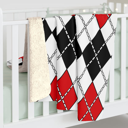 Gibraltar Retro Argyle Blanket Throw