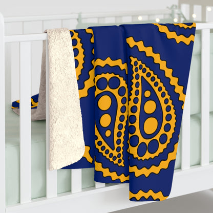 Nauru Retro Paisley Blanket Throw