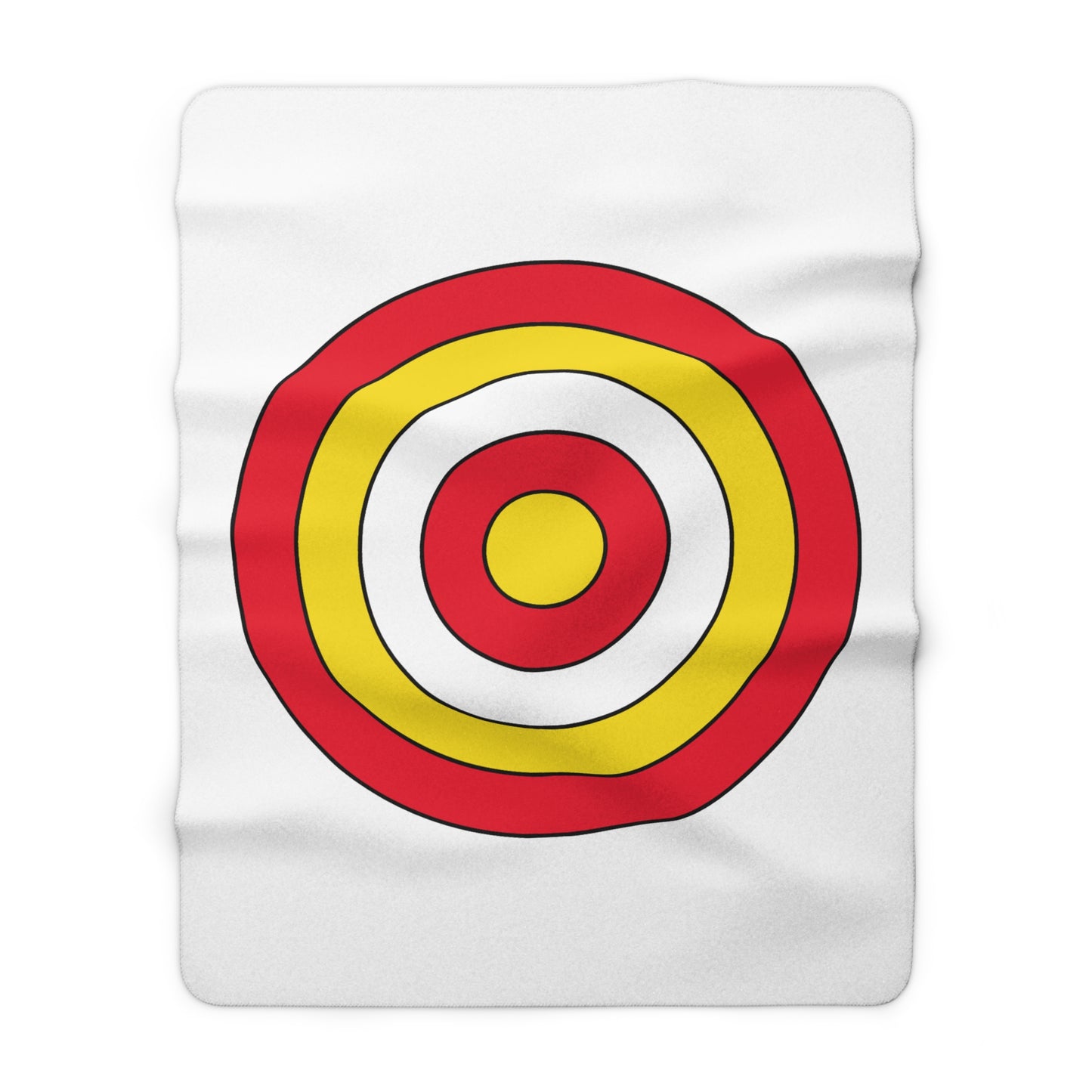 Guernsey Retro Target Blanket Throw
