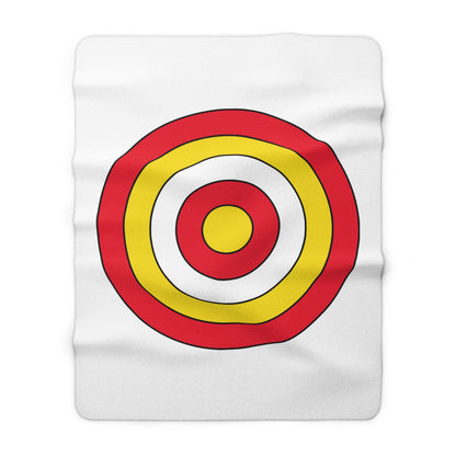 Guernsey Retro Target Blanket Throw