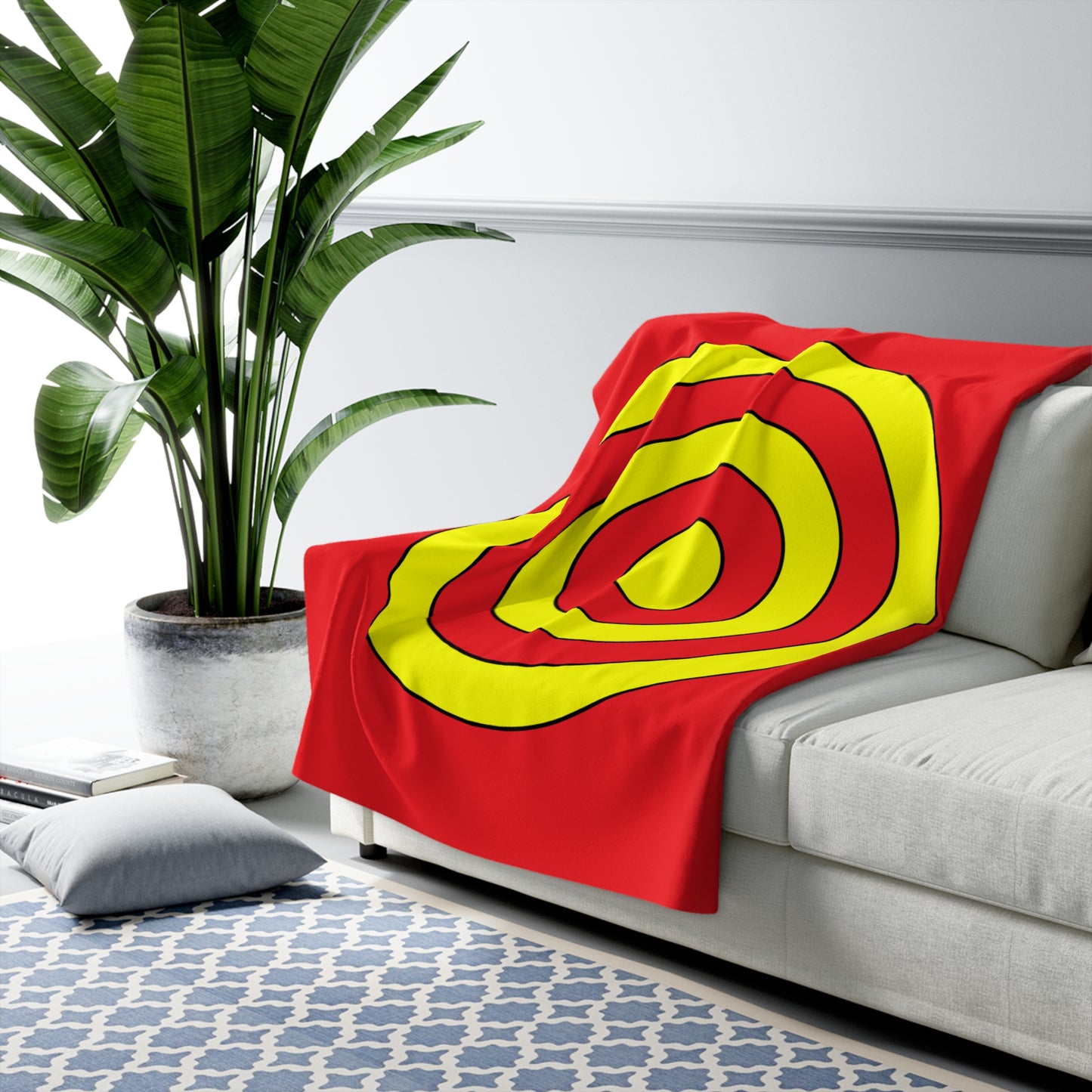 China Retro Target Blanket Throw