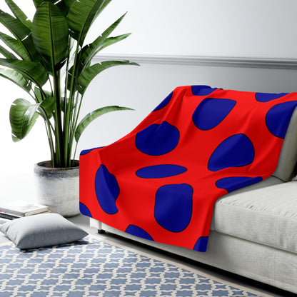 Taiwan Retro Polka Dots Blanket Throw