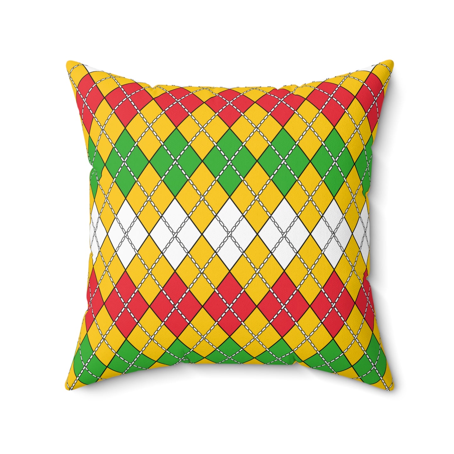 Myanmar Retro Argyle Cushion Pillow