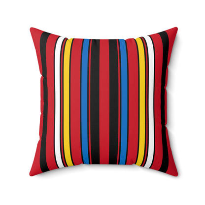 Antigua And Barbuda Retro Stripes Cushion Pillow