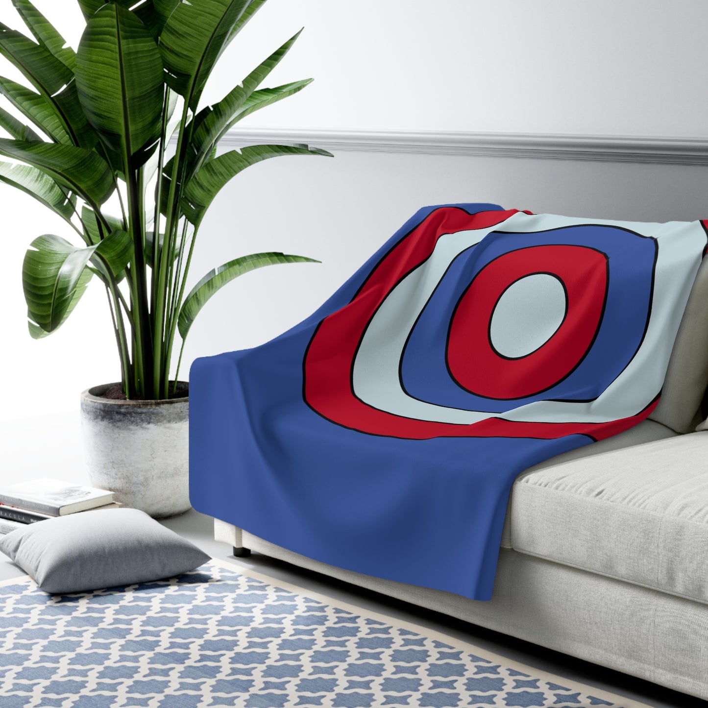 Guam Retro Target Blanket Throw