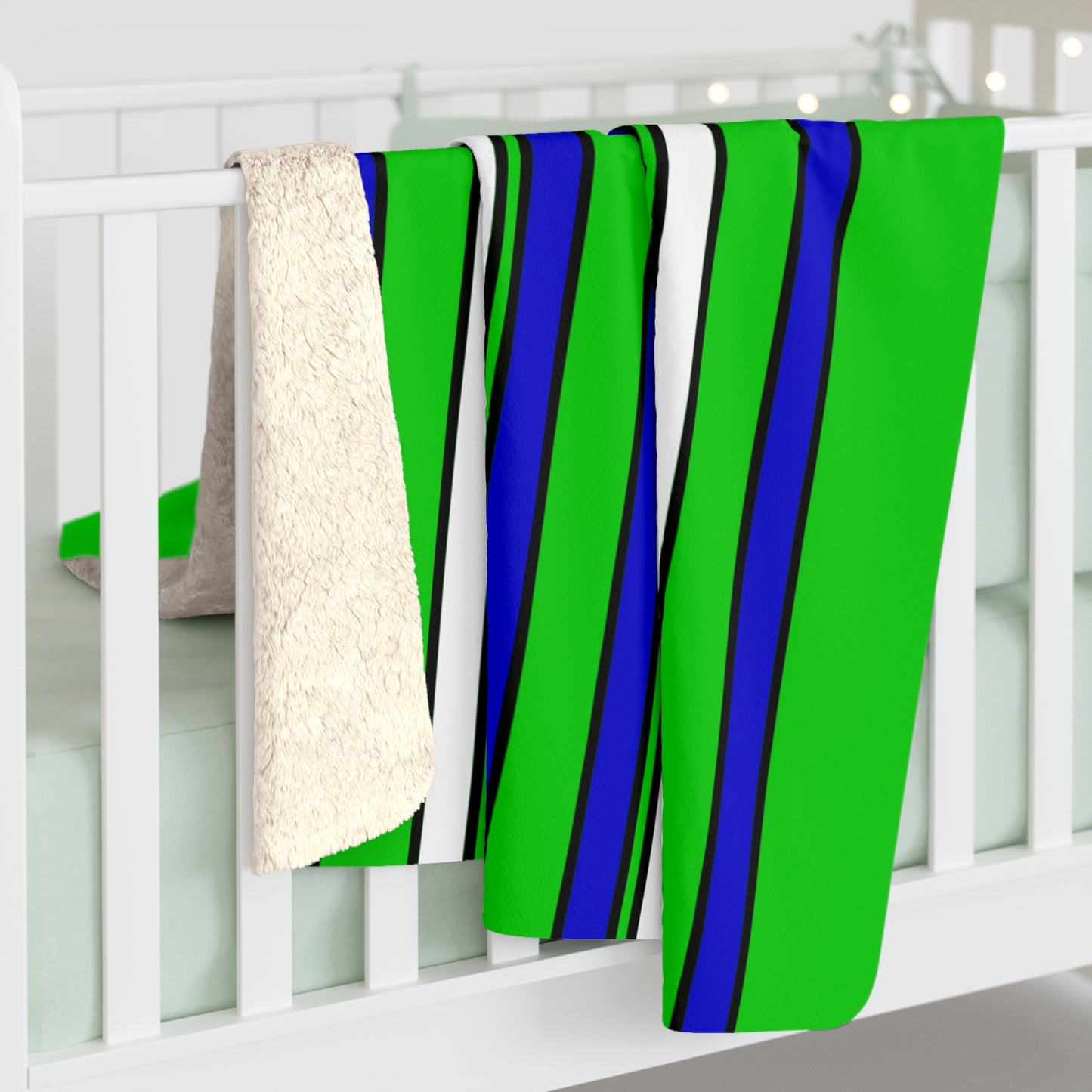 Sierra Leone Retro Stripes Blanket Throw