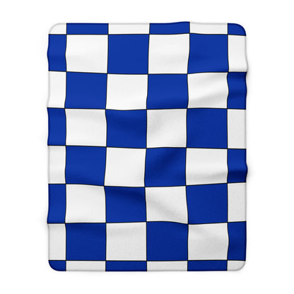 Uruguay Retro Check Blanket Throw