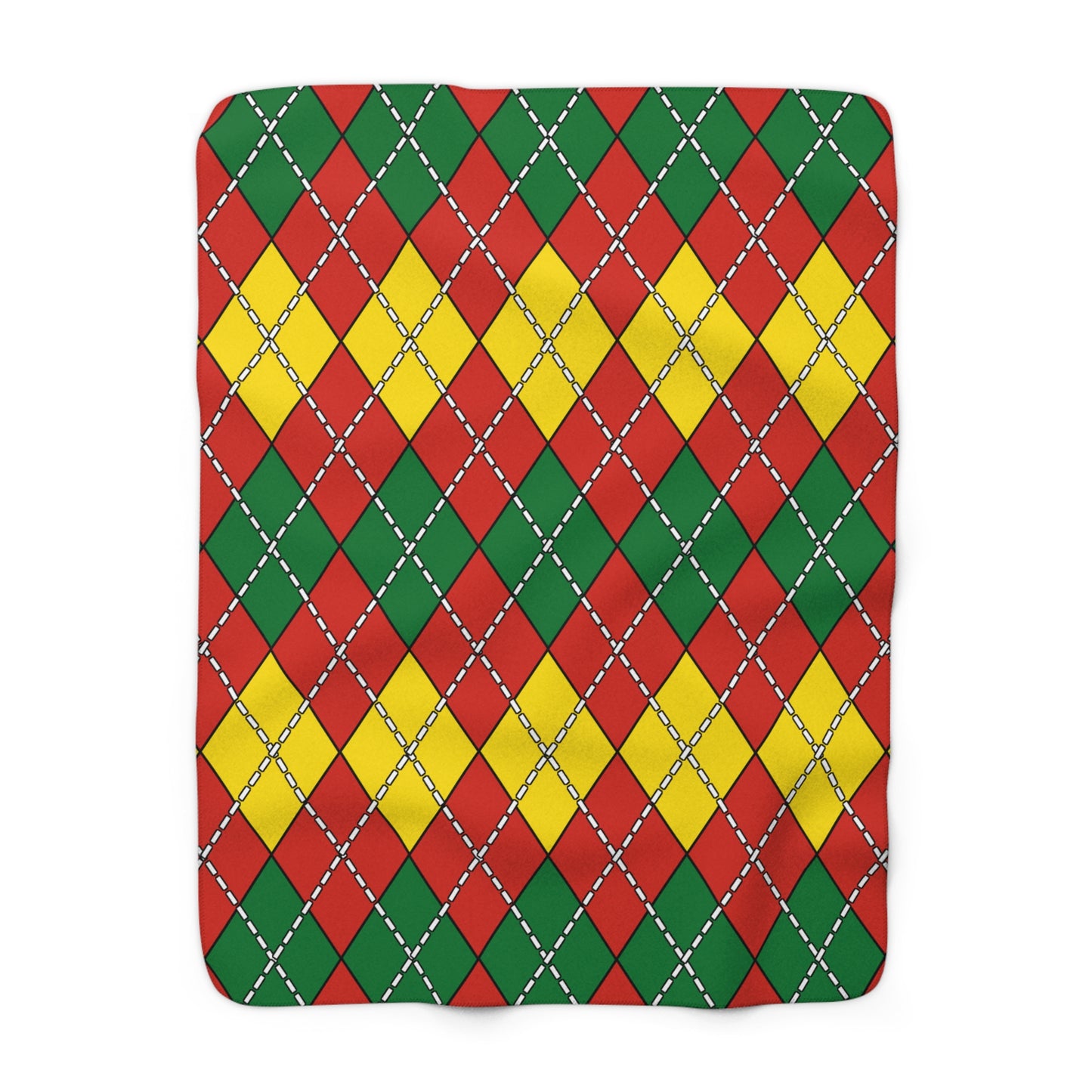 Bolivia Retro Argyle Blanket Throw