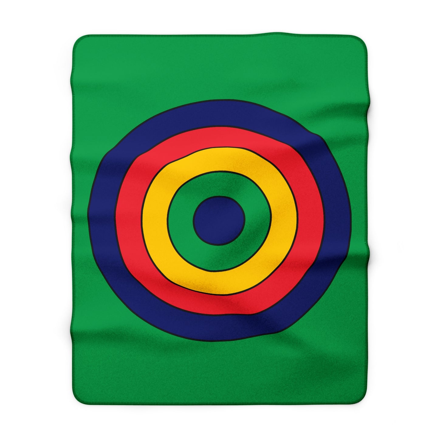 Mauritius Retro Target Blanket Throw