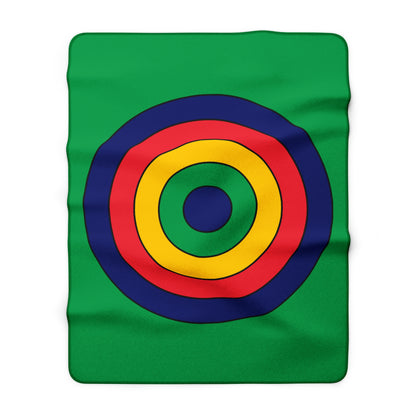 Mauritius Retro Target Blanket Throw