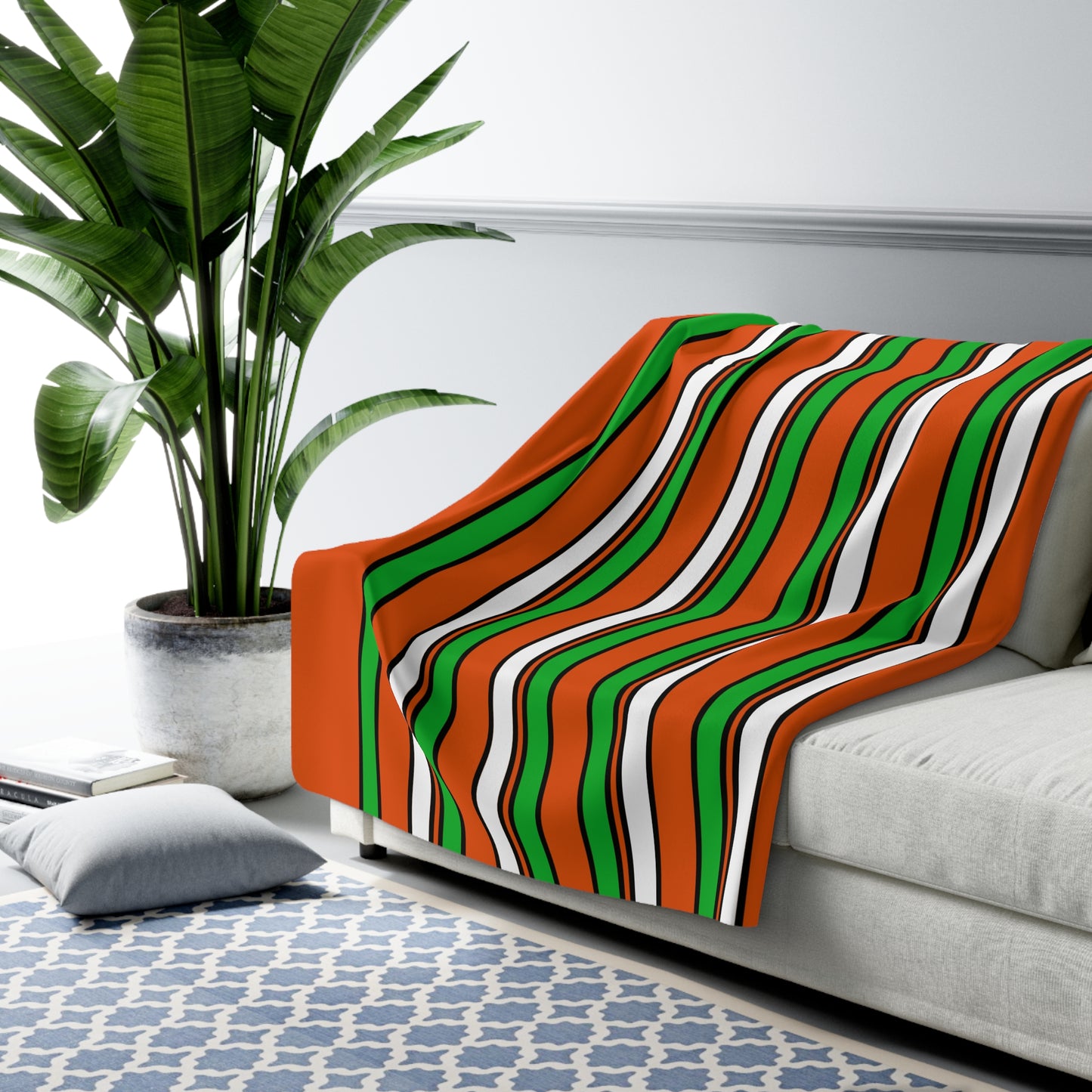 Niger Retro Stripes Blanket Throw