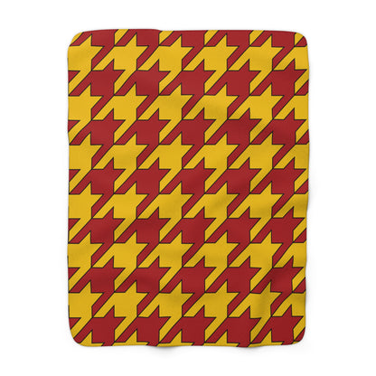 Spain Retro Houndstooth Blanket Throw