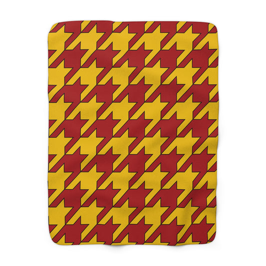 Spain Retro Houndstooth Blanket Throw