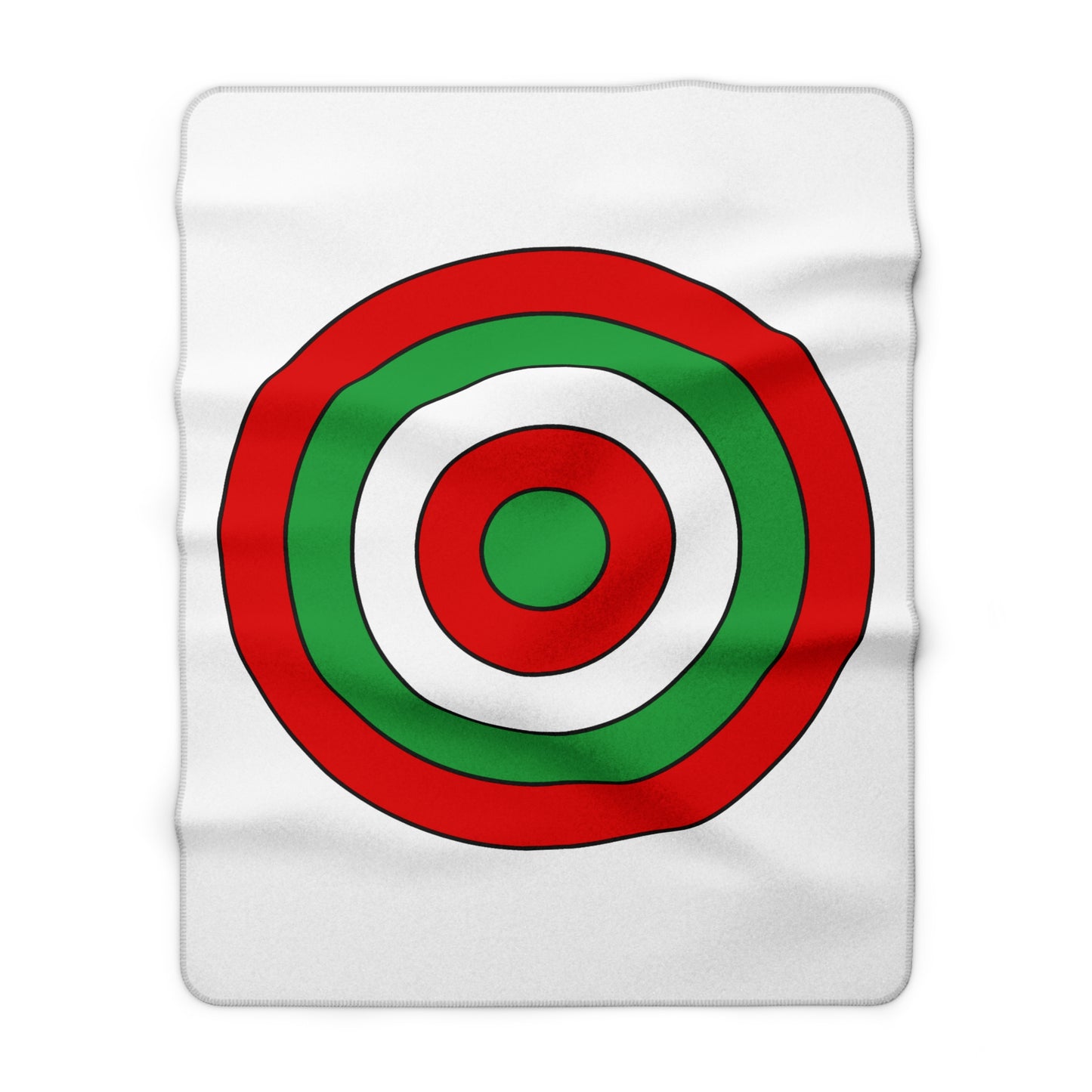 Iran Retro Target Blanket Throw