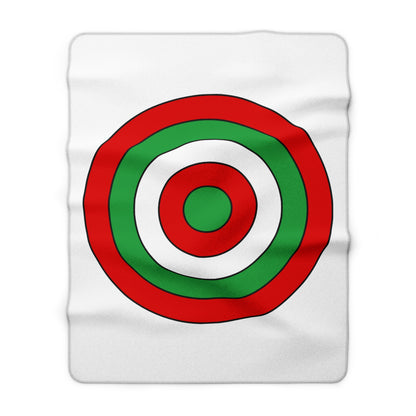 Iran Retro Target Blanket Throw