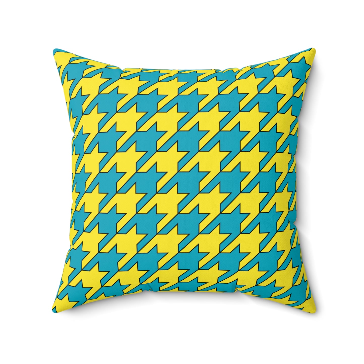 Kazakhstan Retro Houndstooth Cushion Pillow