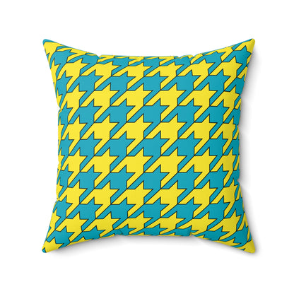 Kazakhstan Retro Houndstooth Cushion Pillow