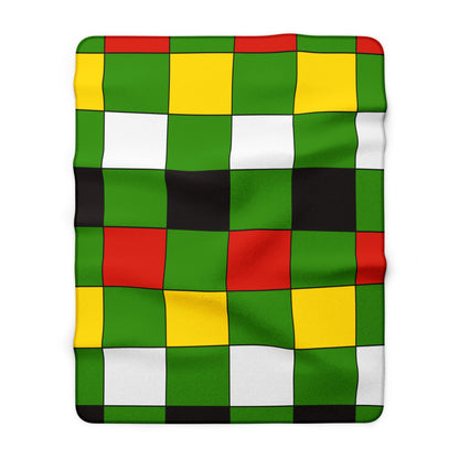 Guyana Retro Check Blanket Throw