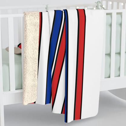 Faroe Islands Retro Stripes Blanket Throw