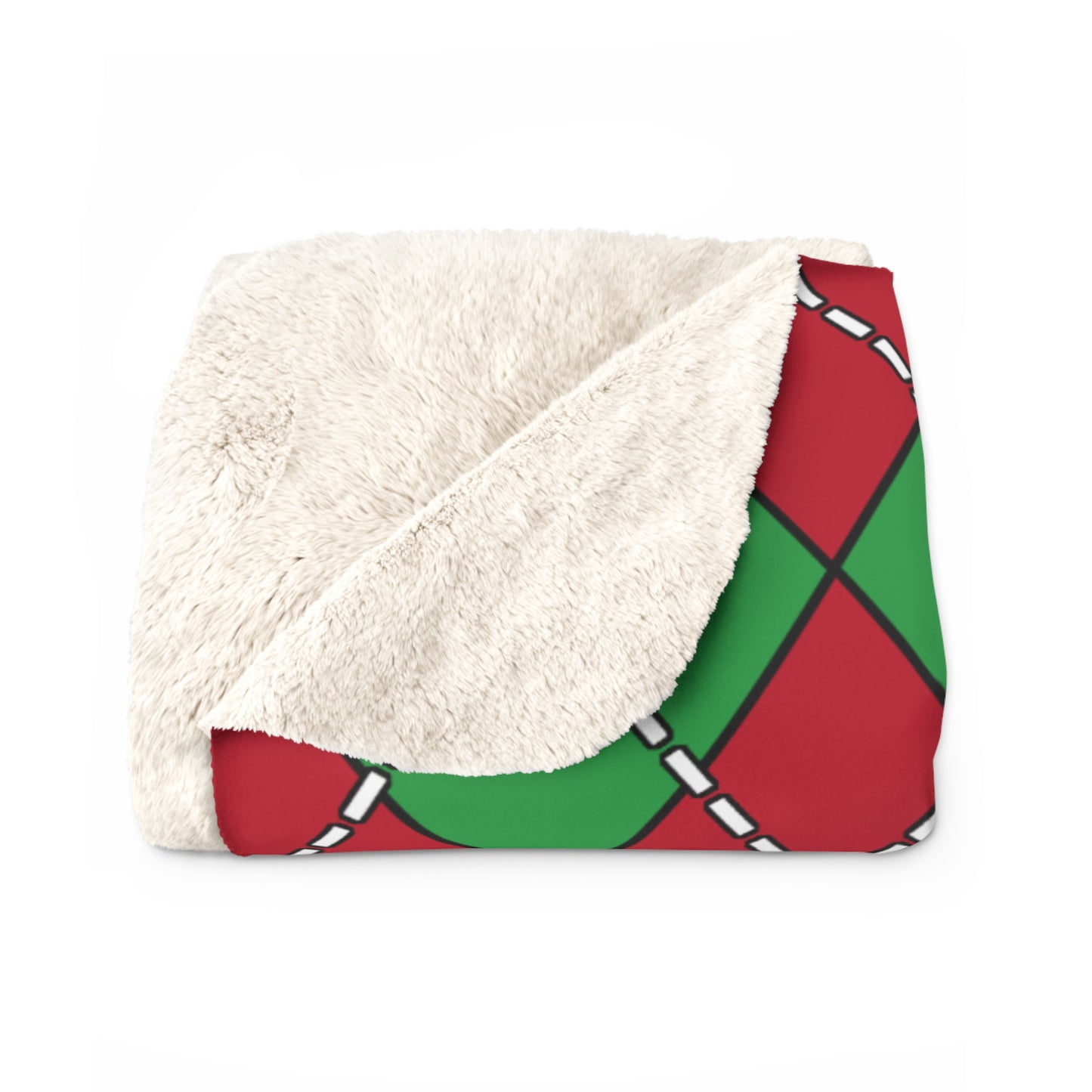 Eritrea Retro Argyle Blanket Throw