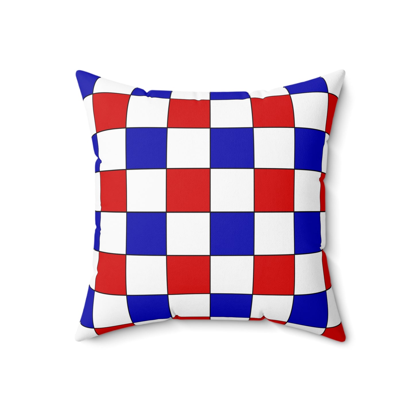 Costa Rica Retro Check Cushion Pillow