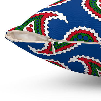 Belize Retro Paisley Cushion Pillow