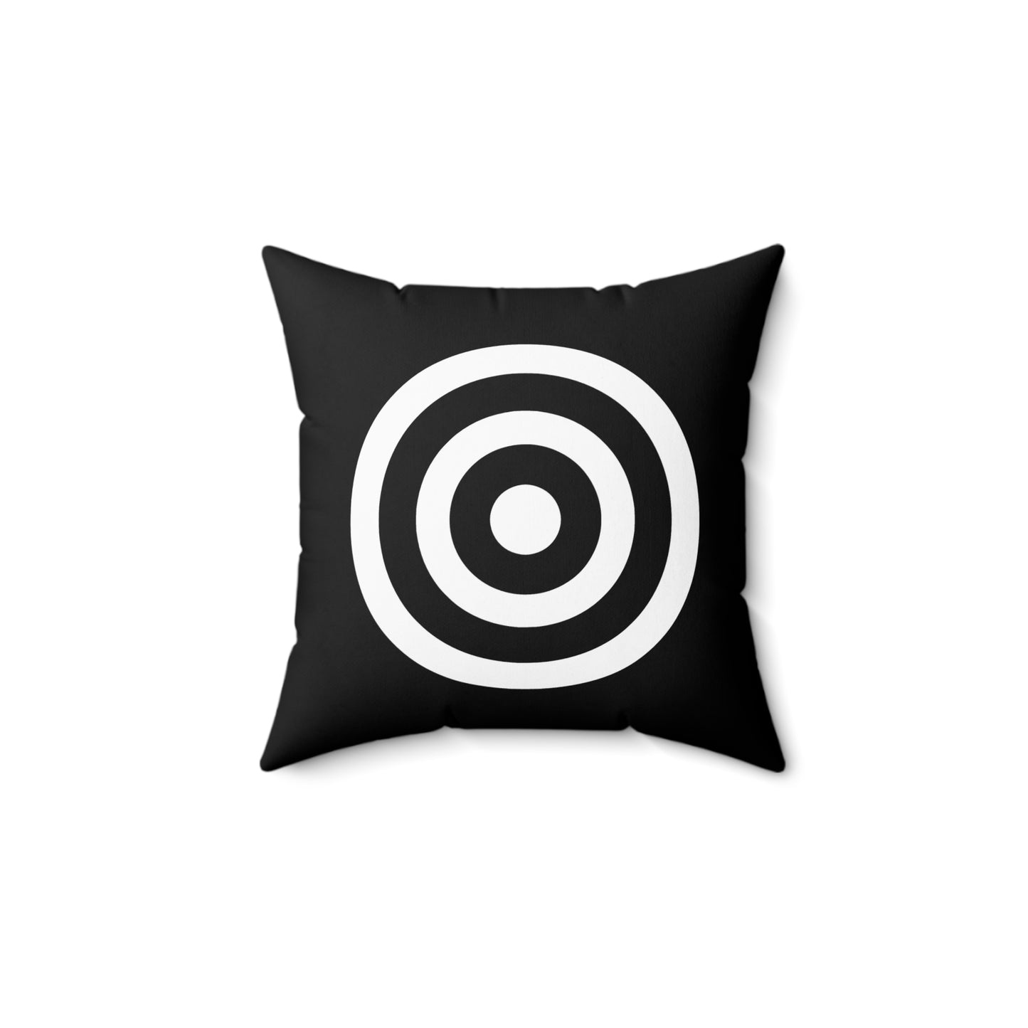 Black, White Retro Target Cushion Pillow