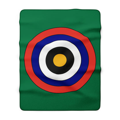 South Africa Retro Target Blanket Throw