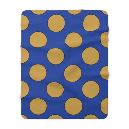 Kosovo Retro Polka Dots Blanket Throw