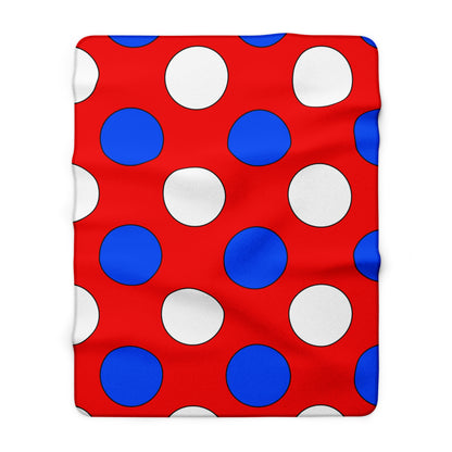 Puerto Rico Retro Polka Dots Blanket Throw
