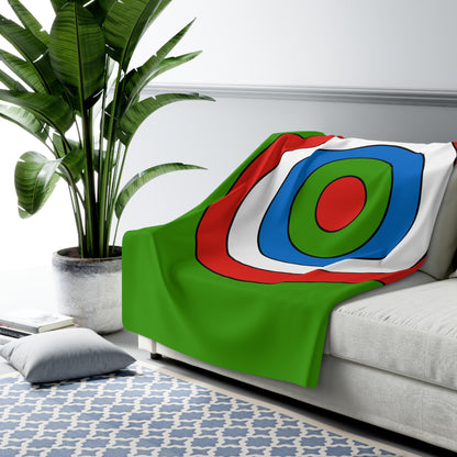Equatorial Guinea Retro Target Blanket Throw