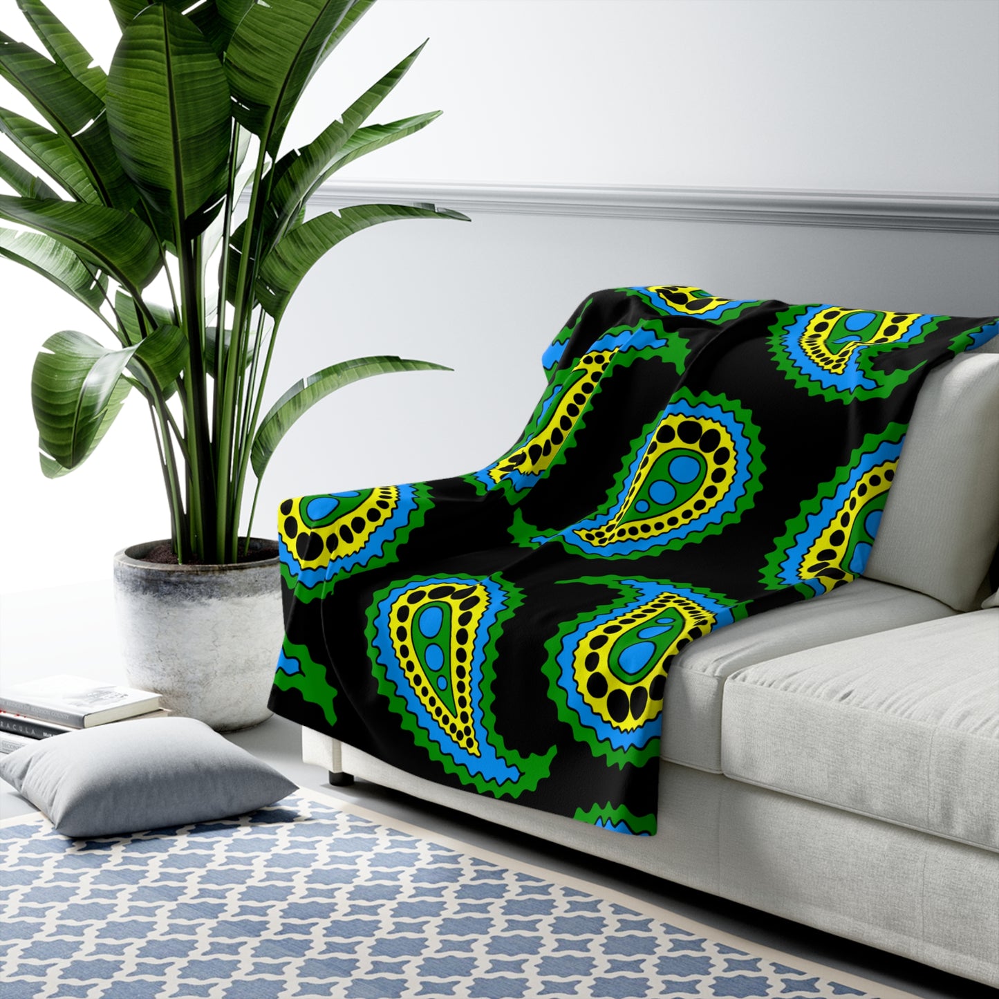 Tanzania Retro Paisley Blanket Throw