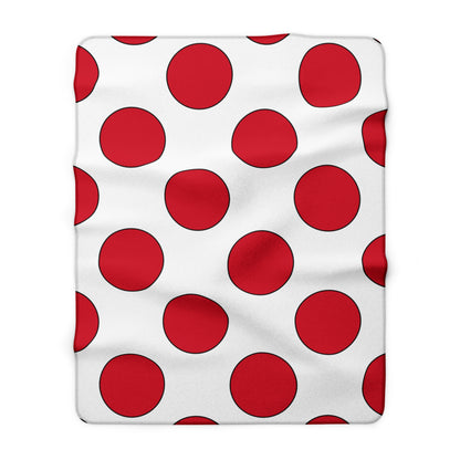 Jersey Retro Polka Dots Blanket Throw