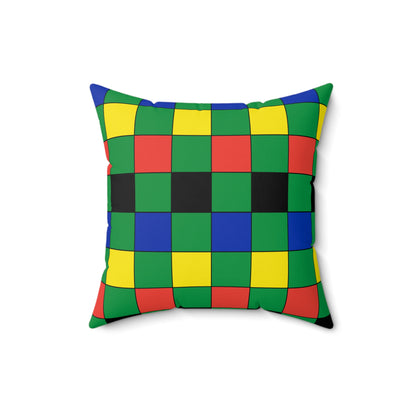 New Caledonia Retro Check Cushion Pillow