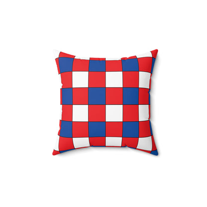 Slovakia Retro Check Cushion Pillow