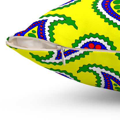 Central African Republic Retro Paisley Cushion Pillow