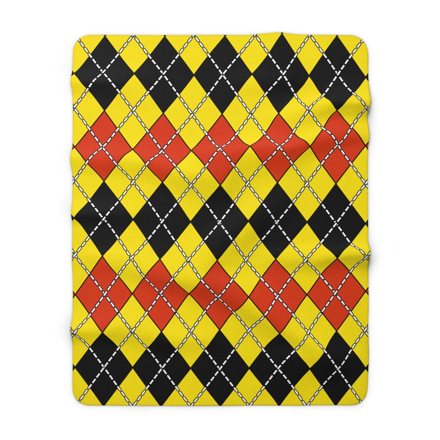 Uganda Retro Argyle Blanket Throw