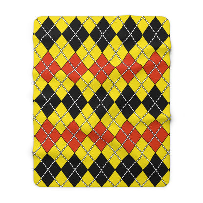 Uganda Retro Argyle Blanket Throw