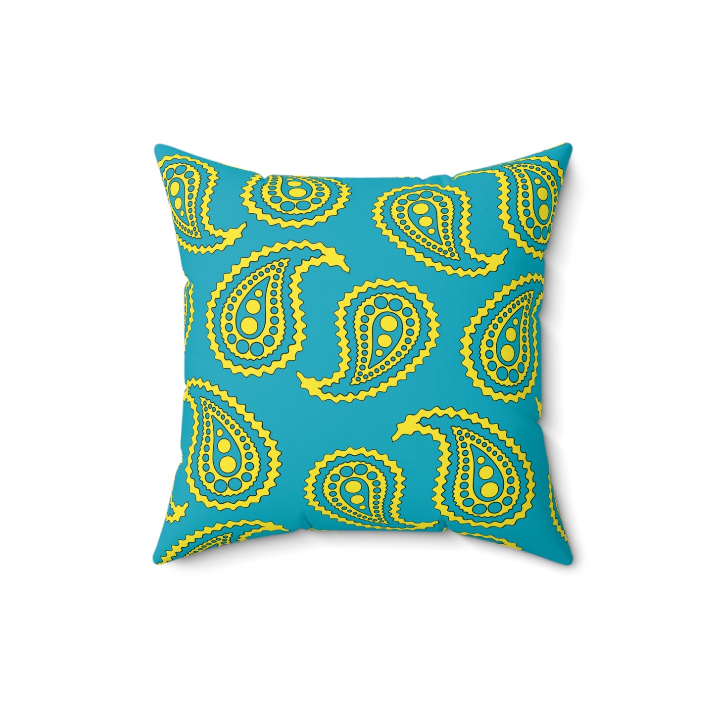Kazakhstan Retro Paisley Cushion Pillow