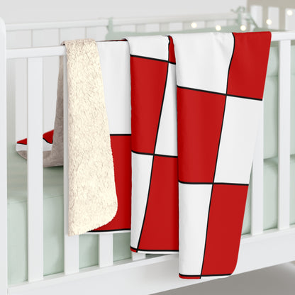 Northern Ireland Retro Check Blanket Throw