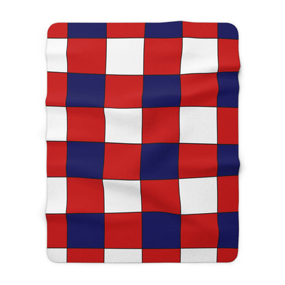 Nepal Retro Check Blanket Throw