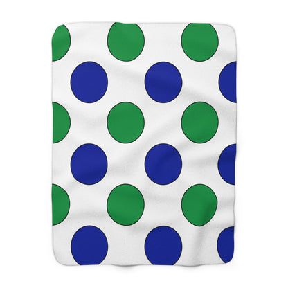 Lesotho Retro Polka Dots Blanket Throw