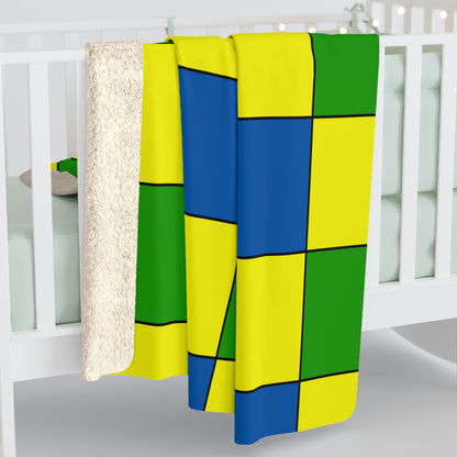 Saint Vincent And The Grenadines Retro Check Blanket Throw