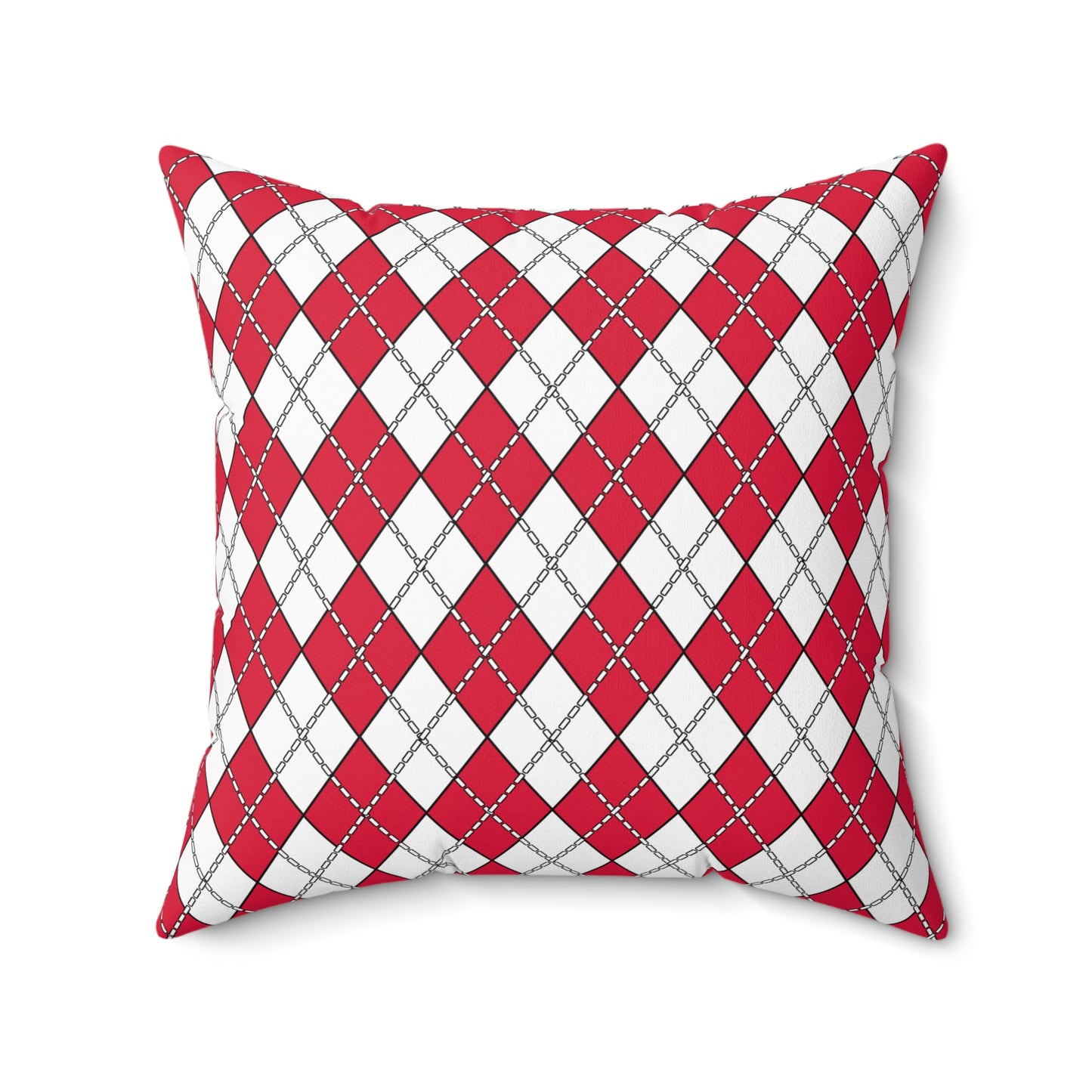 Poland Retro Argyle Cushion Pillow